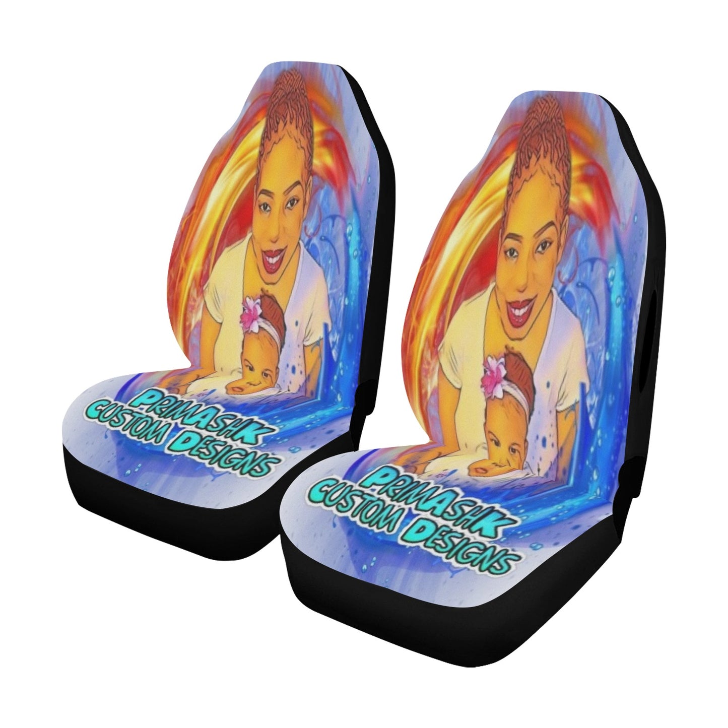 PrimAshK Custom Car Seat Covers (Set of 2)